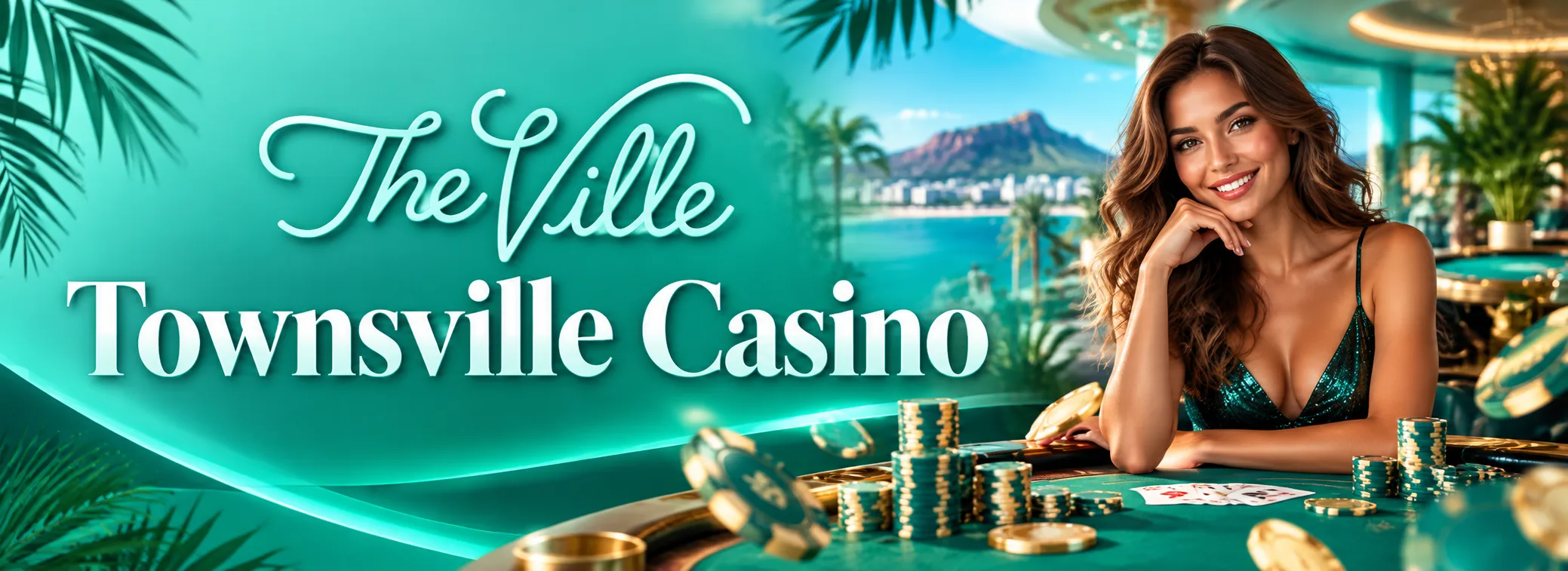 Townsville Casino welcome offer banner showing 100% to A$1,500 and 150 free spins